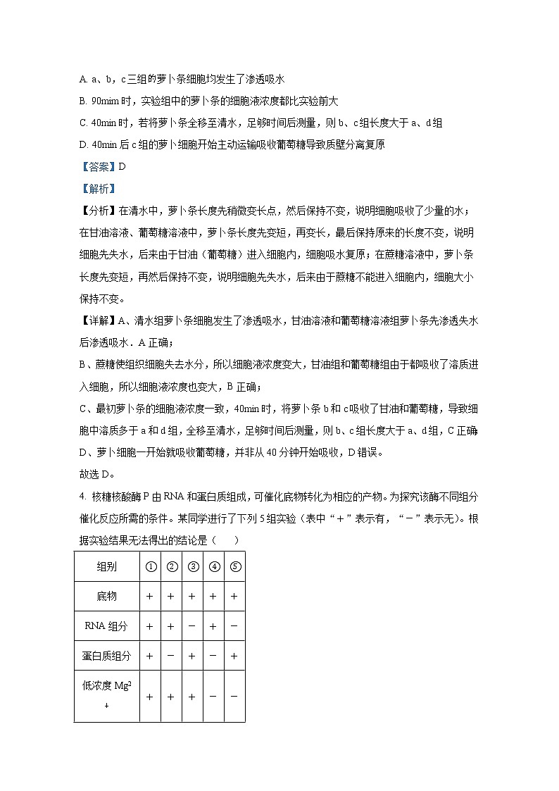 湖南师范大学附属中学2022-2023学年高三生物上学期月考(三)试题(Word版附解析)03