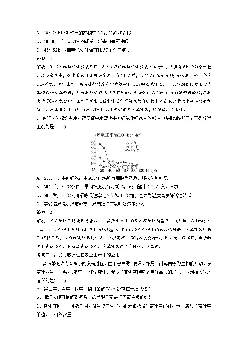 (新高考)2023年高考生物一轮复习讲义第3单元第4课时细胞呼吸的影响因素及其应用(含解析)第3页