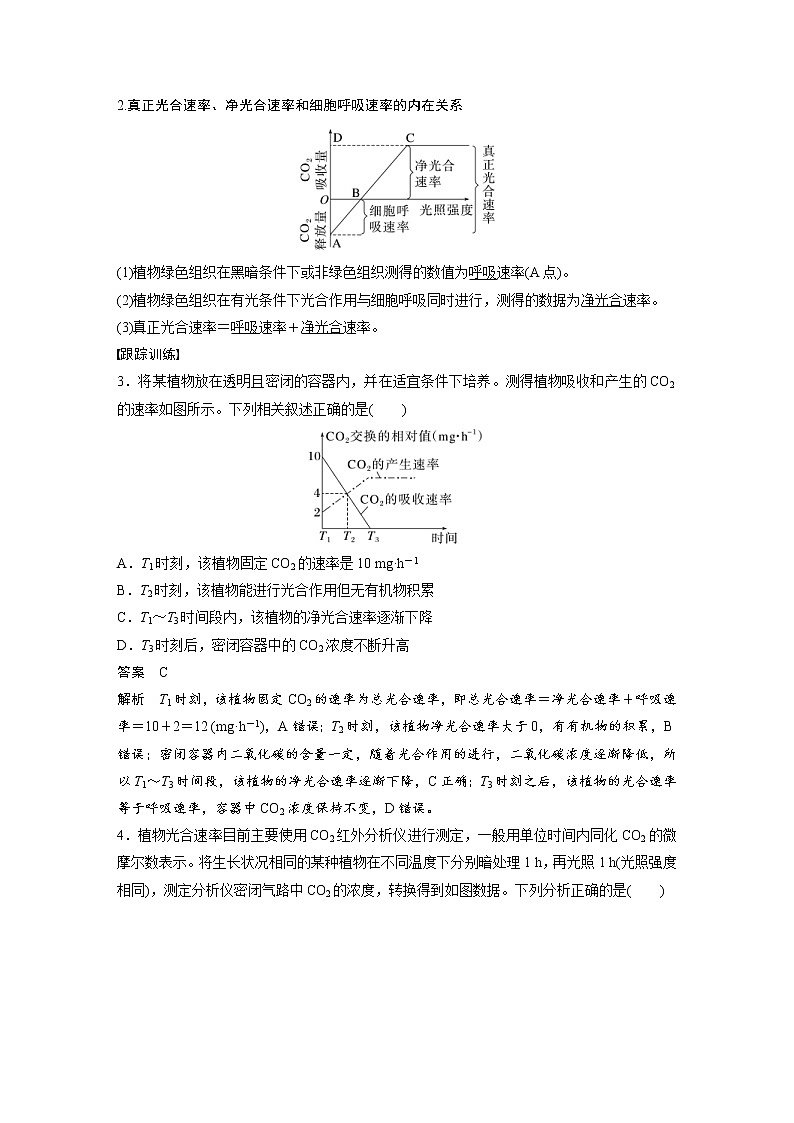 (新高考)2023年高考生物一轮复习讲义第3单元微专题二光合作用和细胞呼吸的综合分析(含解析)03