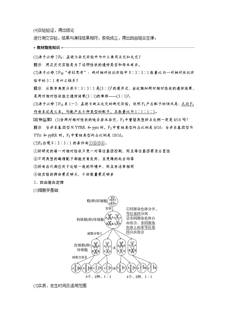 (新高考)2023年高考生物一轮复习讲义第5单元第3课时自由组合定律的发现及应用(含解析)第3页