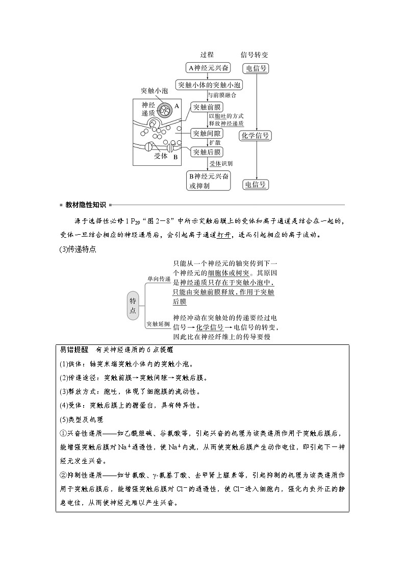 (新高考)2023年高考生物一轮复习讲义第8单元第3课时神经冲动的产生和传导、神经系统的分级调节及人脑的高级功能(含解析)03