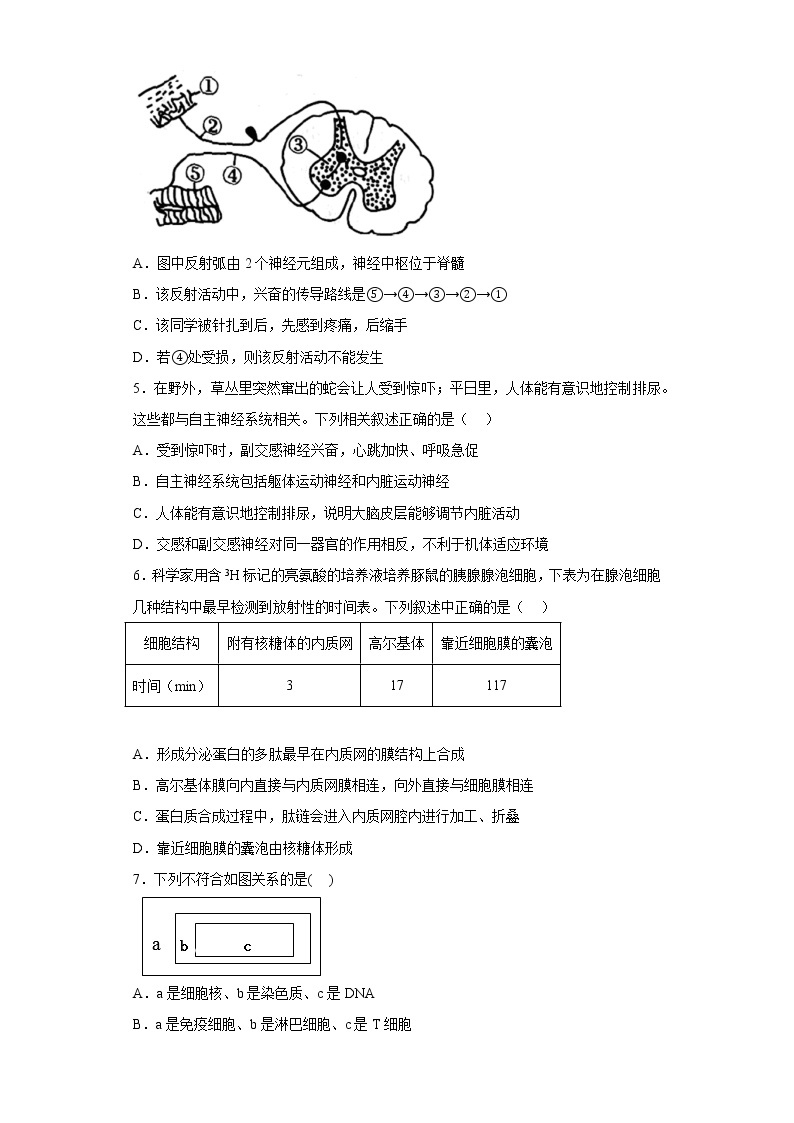 山东省青岛第二中学2022-2023学年高二生物上学期12月月考试题（Word版附答案）02