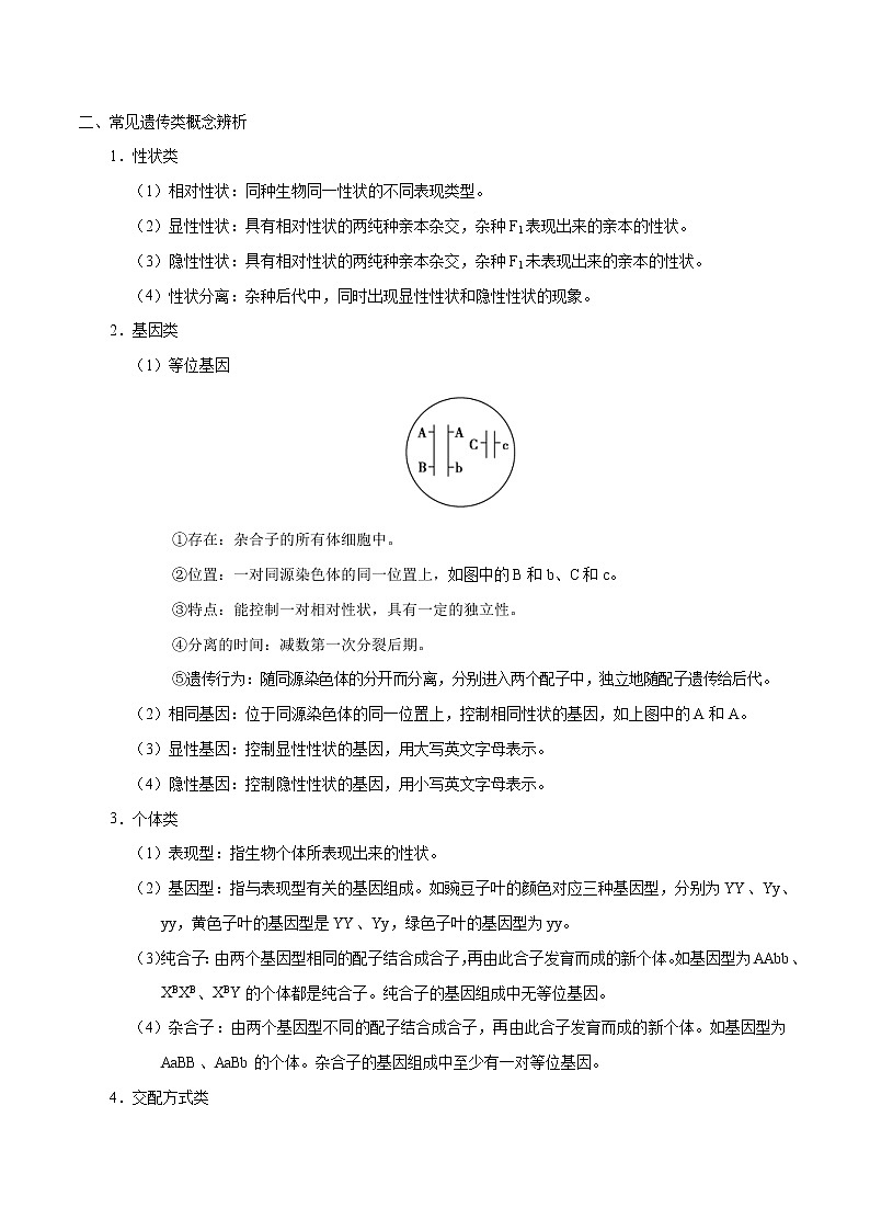 高考生物二轮复习讲义解密11遗传的基本规律(含解析)第3页