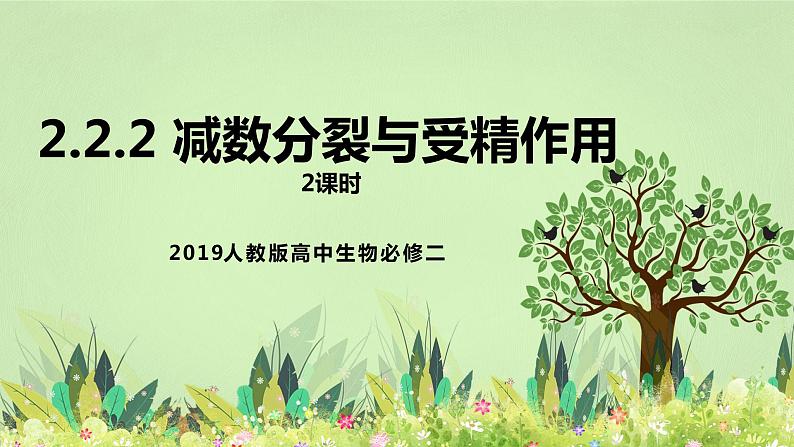 【核心素养】人教版高中生物必修二2.1.2《减数分裂与受精作用》课件PPT+教案+练习01