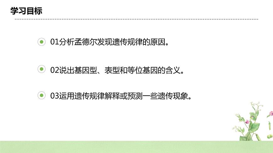 2019人教版高中生物必修二1.2.2《孟德爾的豌豆雜交實(shí)驗(yàn)（二）》課件第4頁