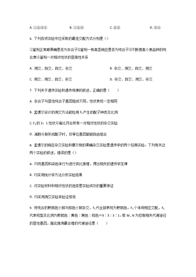 2021-2022学年新疆石河子第一中学高一下学期4月月考生物试卷含答案03