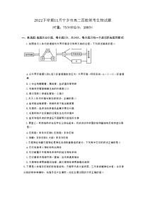 2022-2023学年湖南省长沙市宁乡市四校联考高二上学期11月月考生物学试题（Word版含答案）