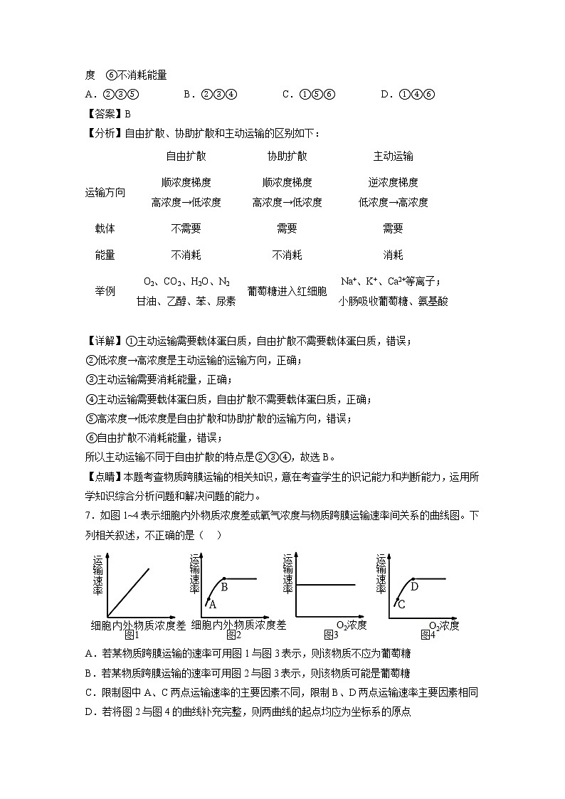 2022-2023学年河南省南阳华龙区高中高一上学期12月月考生物学试卷(Word版含解析)第3页