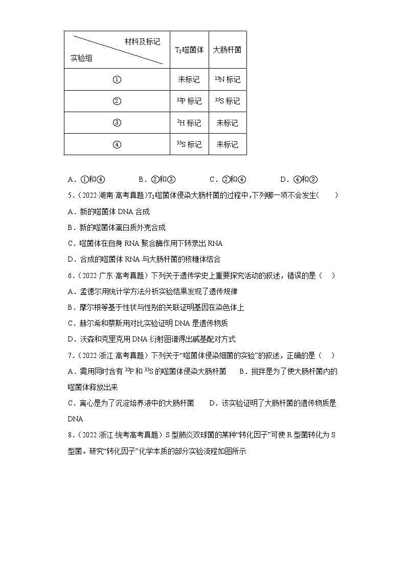 五年2018-2022高考生物真题按知识点分类汇编38-遗传的分子基础-人类探索遗传物质的历程(含解析)第2页