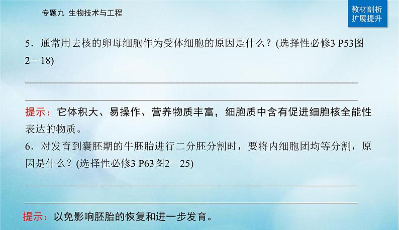 2023届高考生物二轮复习细胞工程及生物技术的安全性与伦理问题课件05