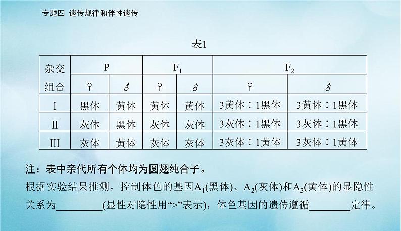 2023届高考生物二轮复习高考命题热点五判断基因的位置课件第6页