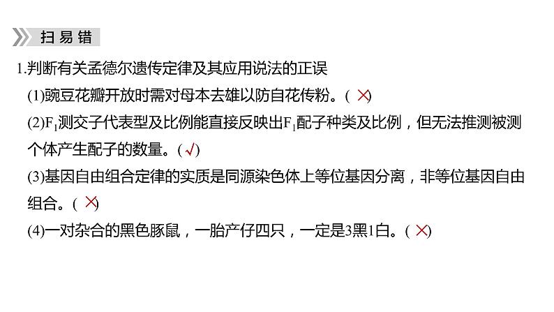 2023届高考生物二轮复习遗传规律和伴性遗传课件第6页