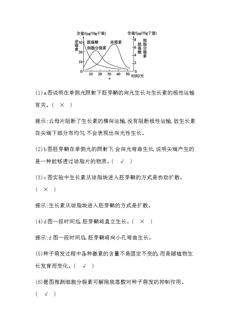 2023届高考生物二轮复习第13讲植物的激素调节学案第3页