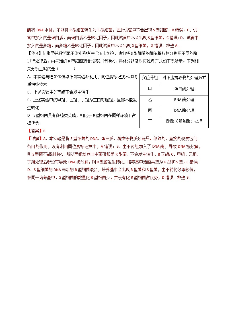 3.1 DNA是主要的遗传物质-最新高一下学期生物同步考点精讲精练(人教版2019必修2)(解析版)第3页