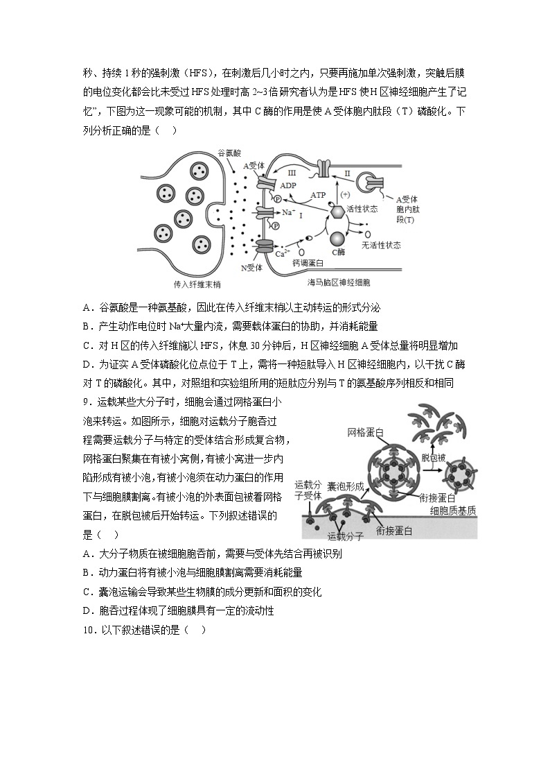 海南省澄迈中学2022-2023学年高一上学期学科竞赛生物试卷03