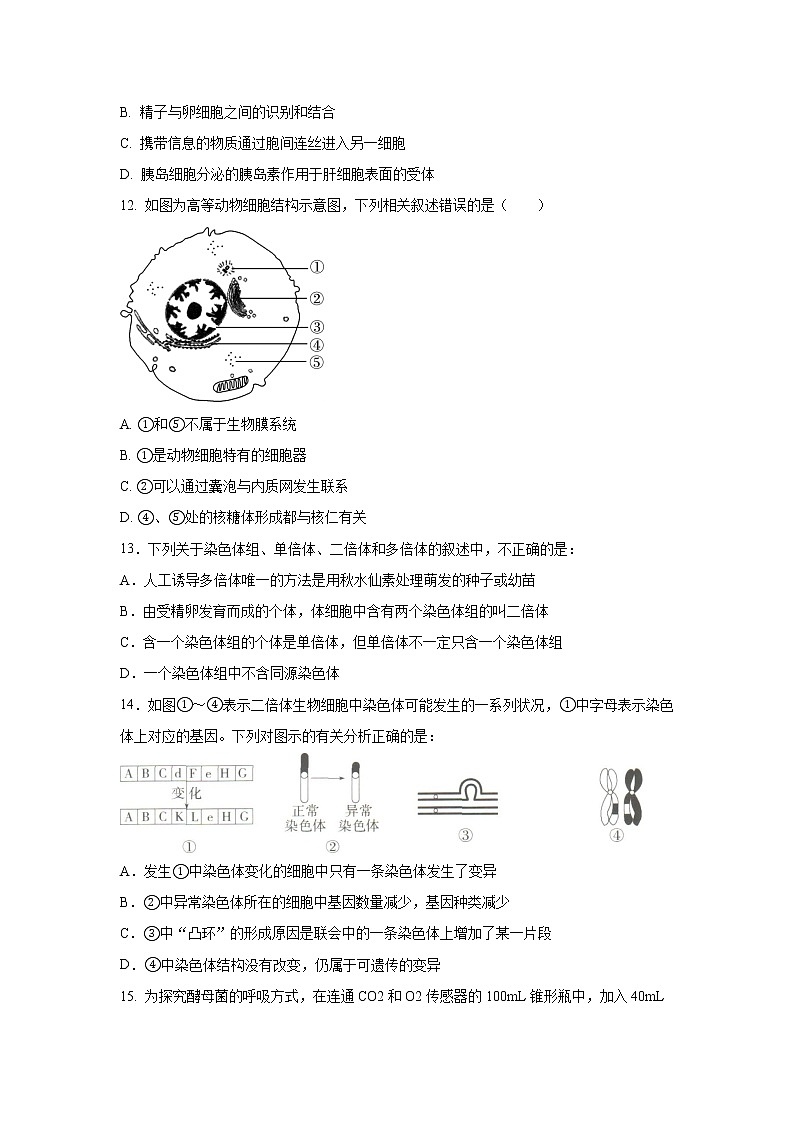 2022-2023学年河南省开封市高二上学期8月开学联考生物试题【Word版】第3页