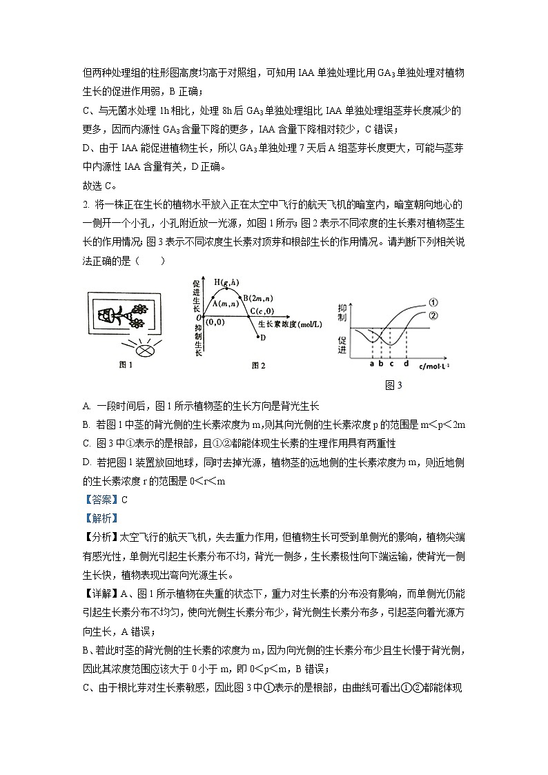 2021-2022学年辽宁省沈阳市一二〇中高二上学期第四次质量监测生物试题 解析版02