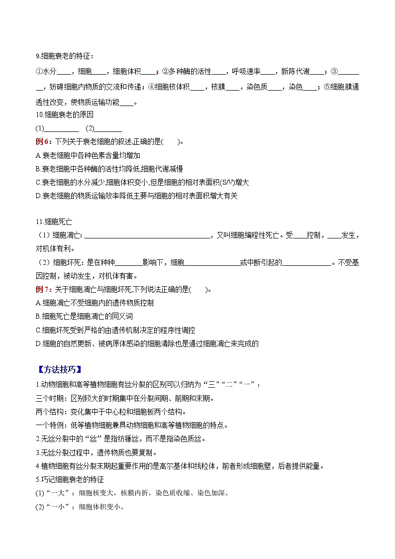 专题06 细胞的生命历程:【二轮复习】备战2023年高考生物必备知识大串讲03