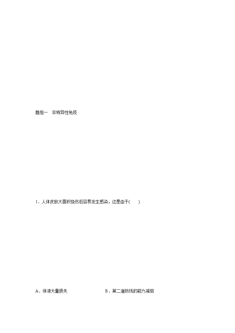 4.2 人体通过非特异性免疫对抗病原体(精编课件+同步练习)精编高二生物同步备课系列(浙科版2019选择性必修1)02
