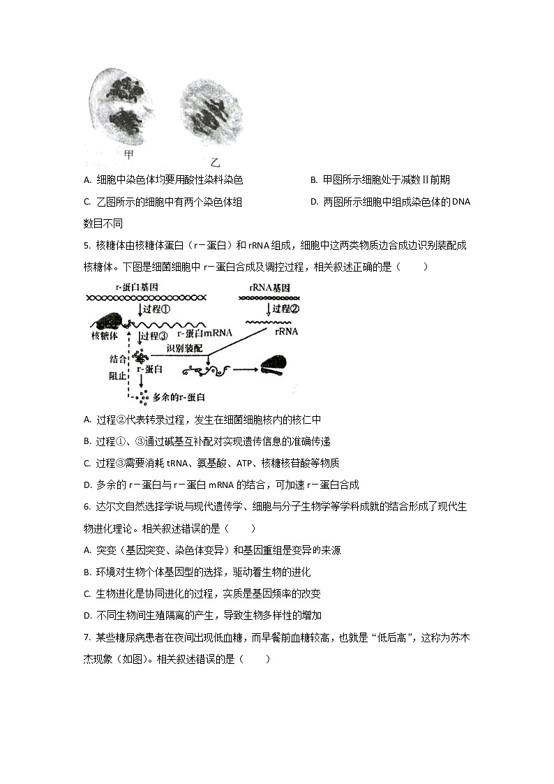 江苏省2023届高三生物上学期大联考试卷(Word版附答案)第2页
