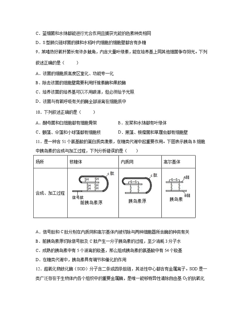 2022-2023学年山东省菏泽市高二下册生物期末模拟试卷(AB卷)含解析第3页