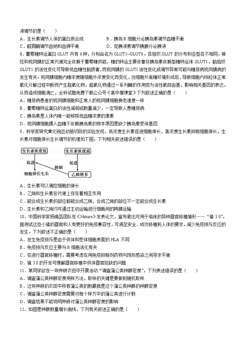 2023商丘名校高二下学期第一次联考试题(开学考试)生物含解析第2页