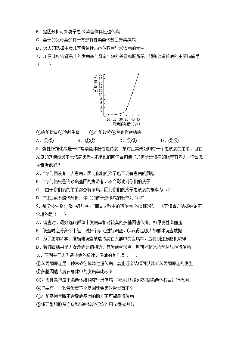 5.3 人类遗传病 课件+练习(人教版2019 必修2)03