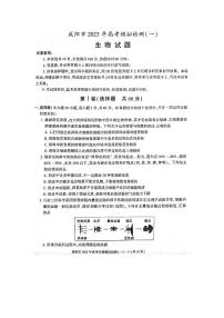 陕西省咸阳市2023年高考模拟检测一（咸阳一模） 生物试题及答案