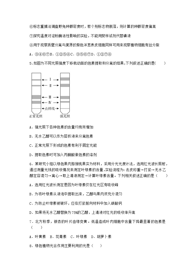滬教版高中生物必修1第五節(jié)細胞能量的供應(yīng)和利用優(yōu)選作業(yè)含答案第2頁
