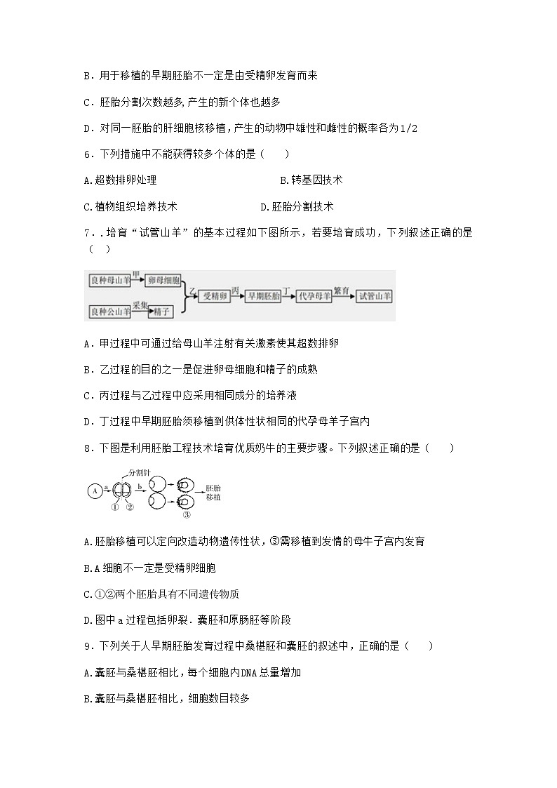 沪教版高中生物选择性必修3二细胞融合技术是单克隆抗体制备的重要技术优选作业含答案102
