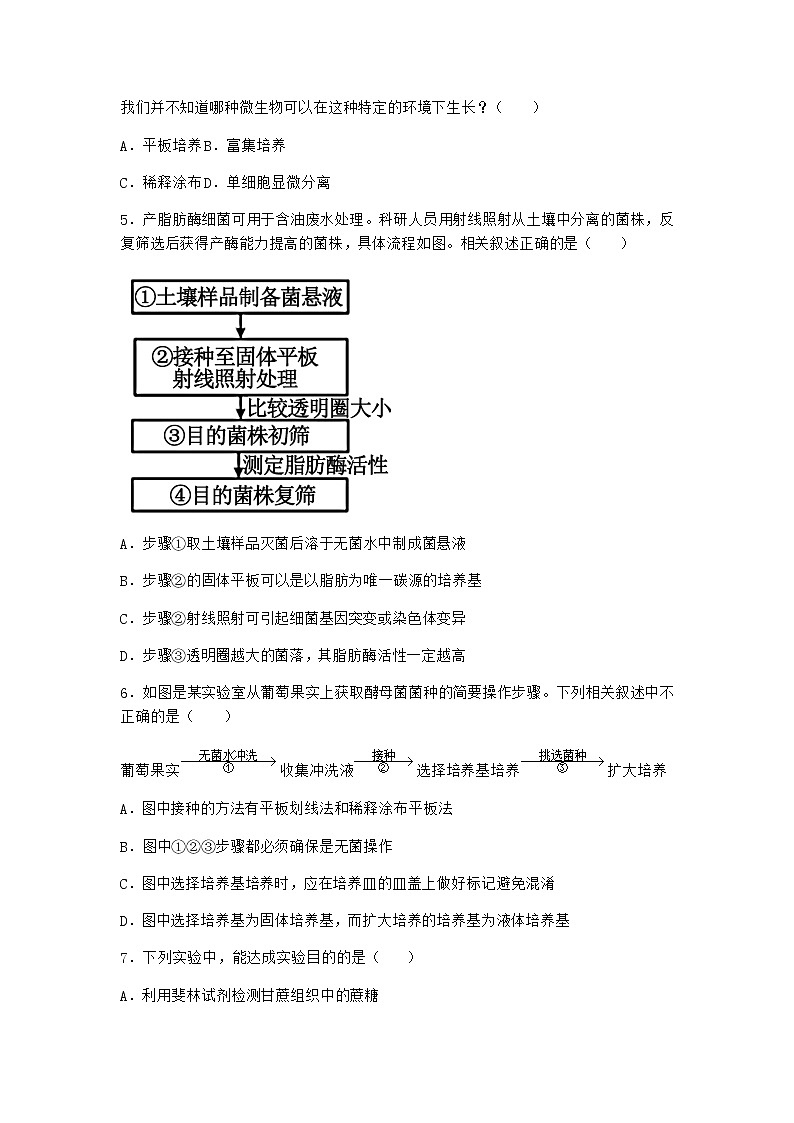 沪教版高中生物选择性必修3间接计数法同步作业含答案3第2页