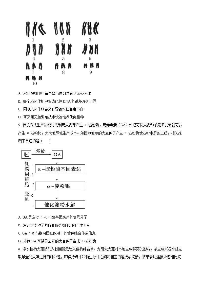 山西省晋中市2021-2022学年高三上学期期末调研理综生物试题第2页