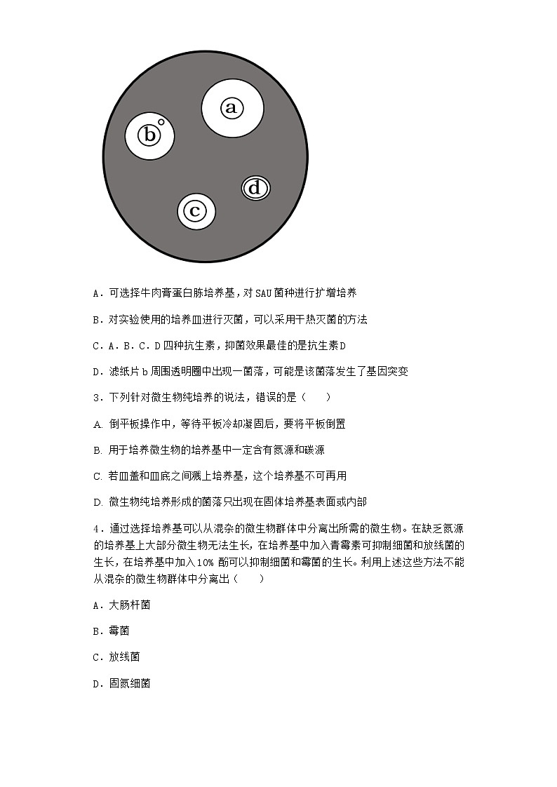 北师大版高中生物选择性必修3第五节发酵工程的应用随堂作业含答案302