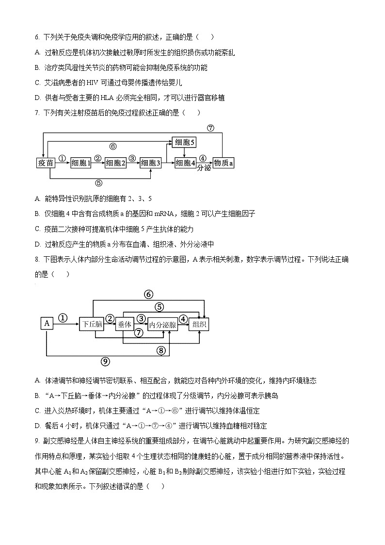 2023运城高二上学期期末生物试题含解析02
