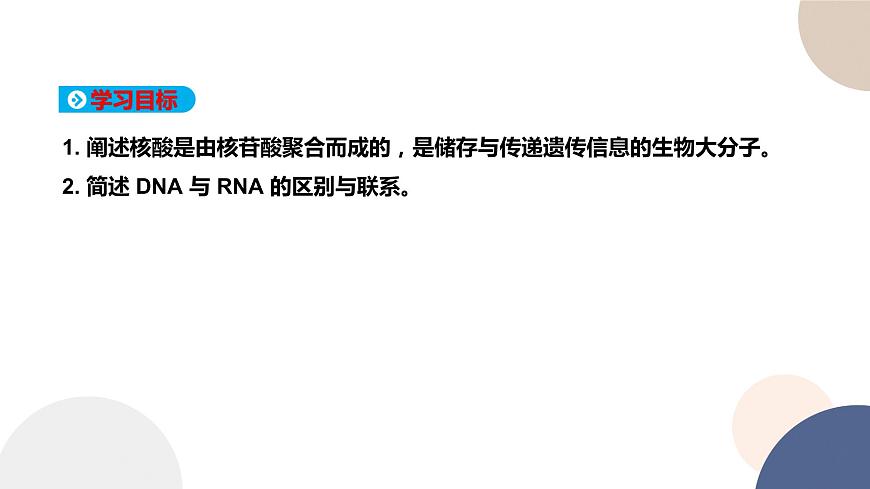 第一章- 第三節(jié) 細(xì)胞中的蛋白質(zhì)和核酸 課時(shí)2（課件PPT）第2頁(yè)