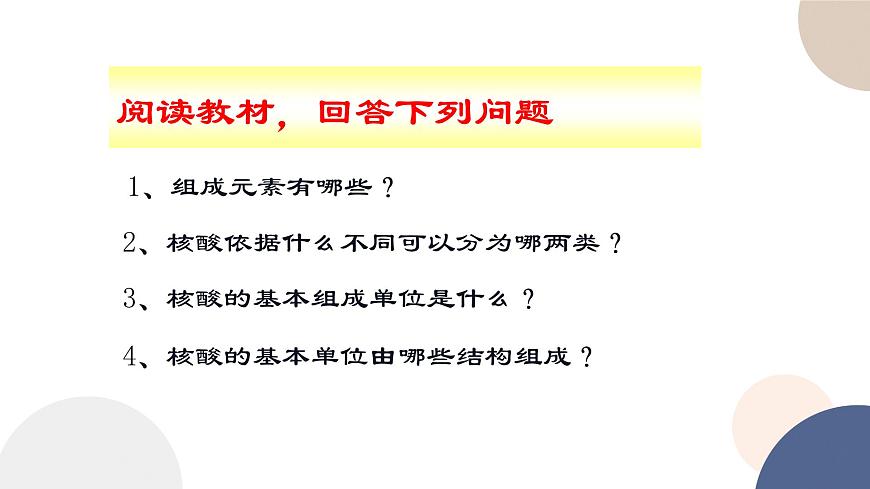 第一章- 第三節(jié) 細(xì)胞中的蛋白質(zhì)和核酸 課時(shí)2（課件PPT）第5頁(yè)