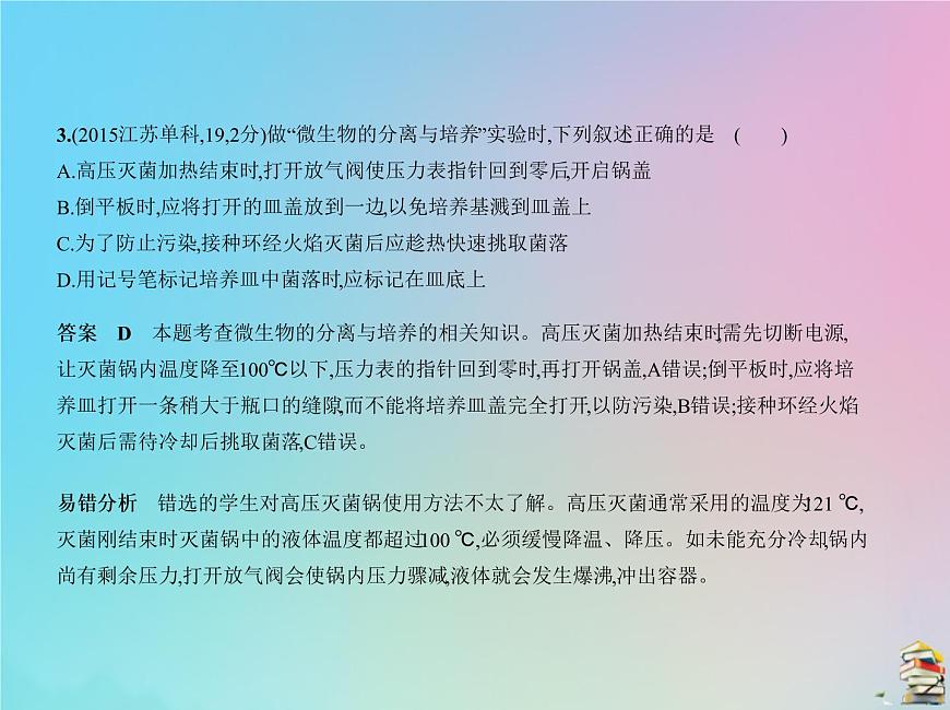 高中生物高考2020屆高考生物一輪復(fù)習(xí)專題24生物技術(shù)實(shí)踐課件第8頁
