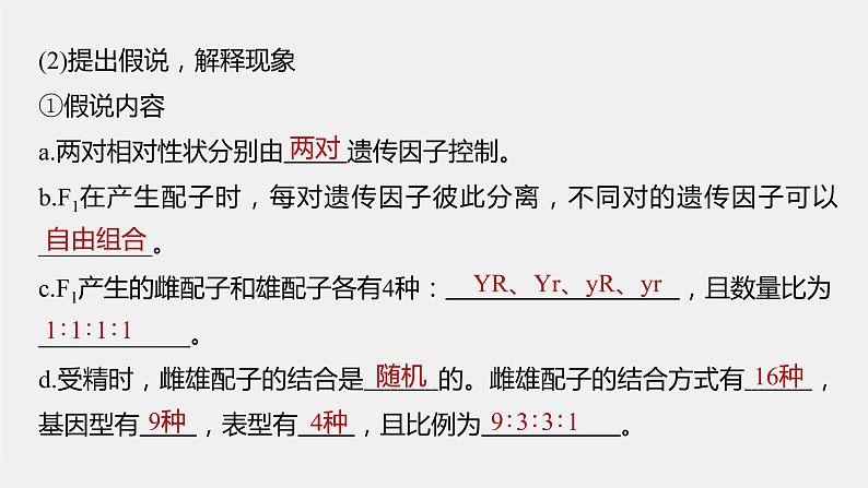 高中生物高考2023年高考生物一轮复习(新人教新高考) 第5单元 第3课时 自由组合定律的发现及应用课件PPT第8页