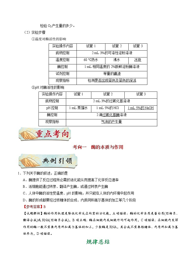 高中生物高考考点15 酶-备战2022年高考生物考点一遍过第2页