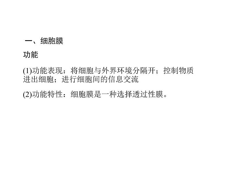 高中生物高考考点精讲3 细胞的结构和功能及物质运输(课件)第4页