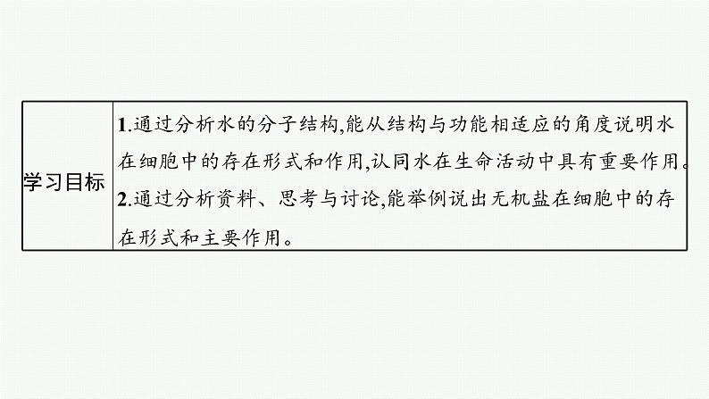 第2章 组成细胞的分子 第2节 细胞中的无机物课件PPT第3页