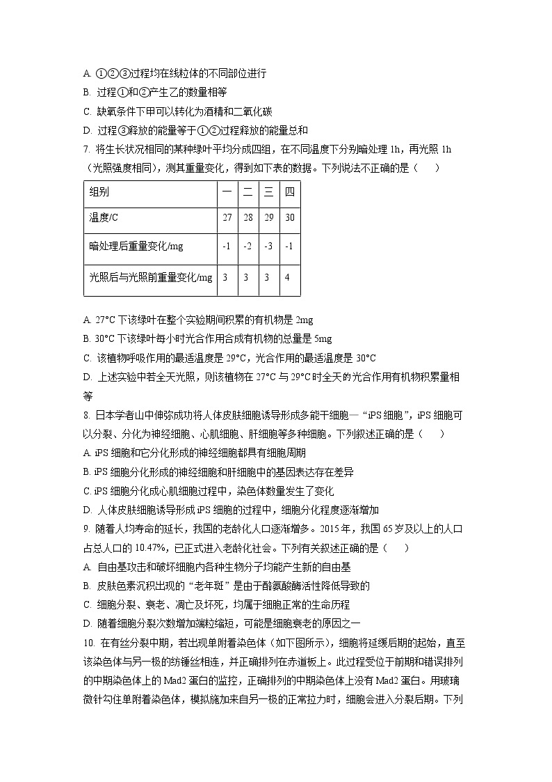 重庆市西南大学附属中学2022-2023学年高一生物下学期第一次月考试题（Word版附答案）03