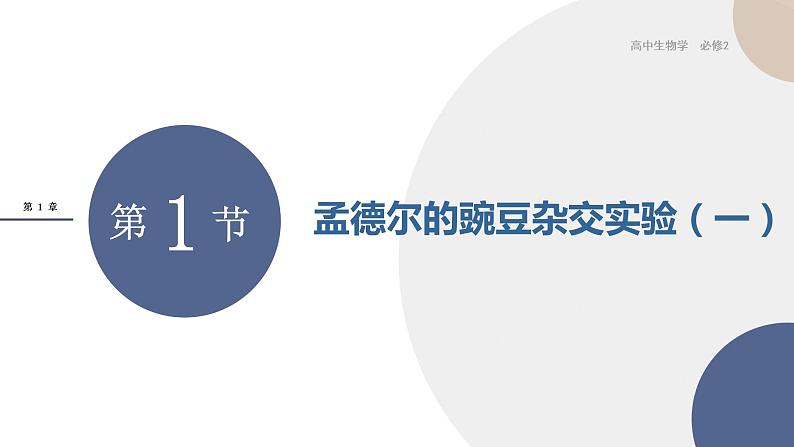 配套新教材-高中生物学-RJ-必修2第1章- 第1节课件PPT第1页