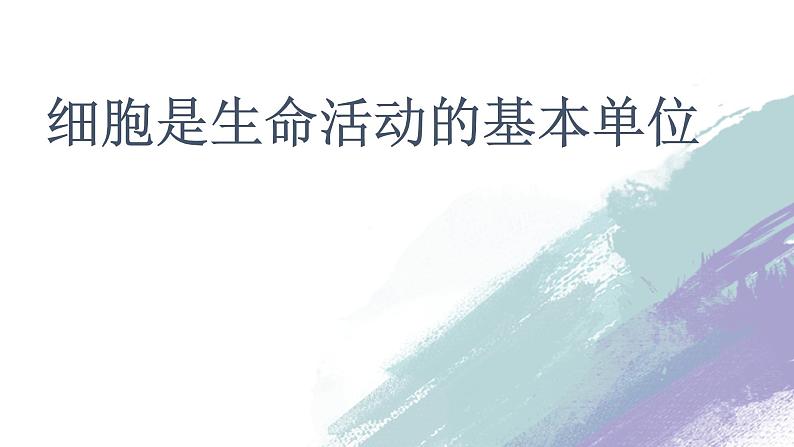高中生物第一册 1 1细胞是生命活动的基本单位课件 20第1页