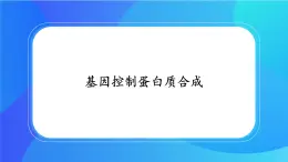 浙科版高中生物必修二：基因控制蛋白质合成课件+学案+教案