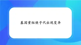 浙科版高中生物必修二：基因重组使子代出现变异课件+学案+教案