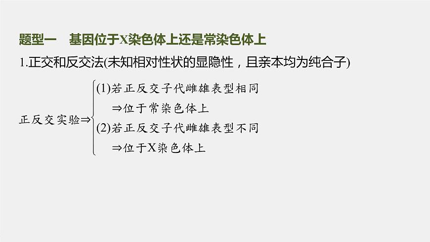 新人教新高考生物一輪復(fù)習(xí)課件  第5單元 微專(zhuān)題五　基因在染色體上的位置判斷第4頁(yè)