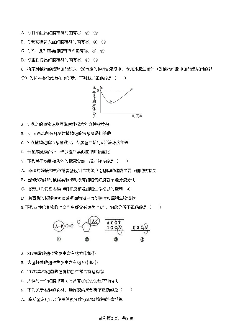山西省大同市第一中学校2022-2023学年高一上学期1月期末生物试题第2页