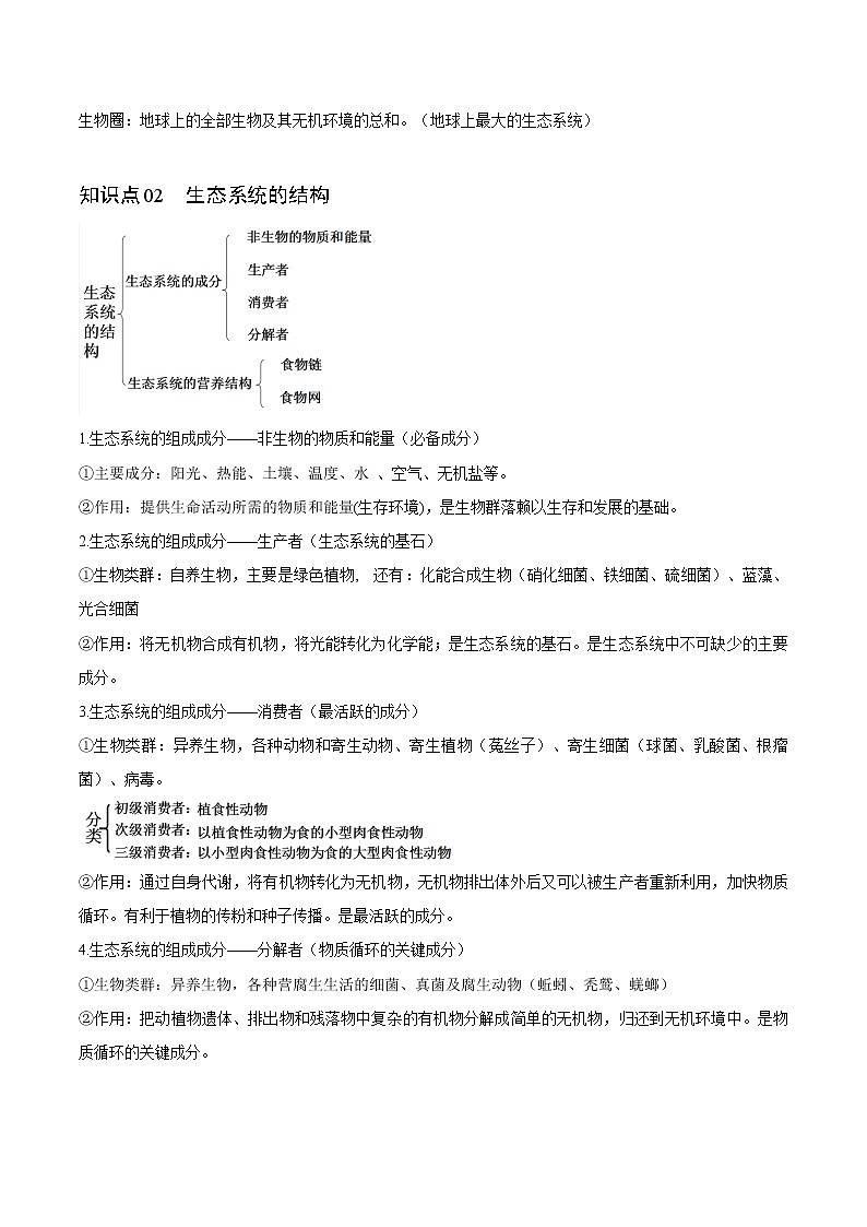3.1 生态系统的结构(教师版)-高二生物同步精品讲义(人教版2019选择性必修2)第2页