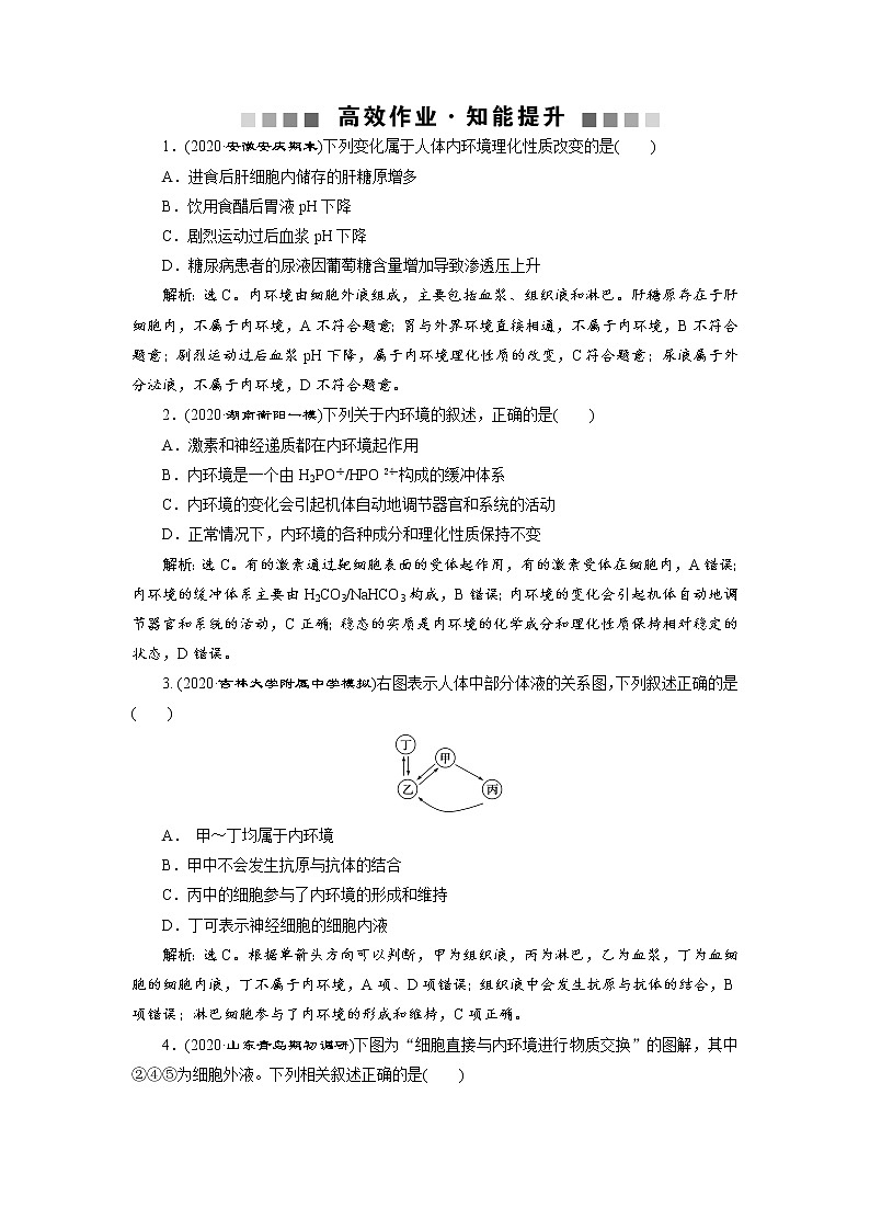高中生物高考1 第23讲 高效作业知能提升第1页